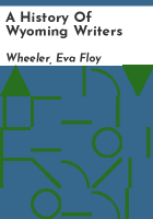A_history_of_Wyoming_writers