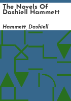 The_novels_of_Dashiell_Hammett